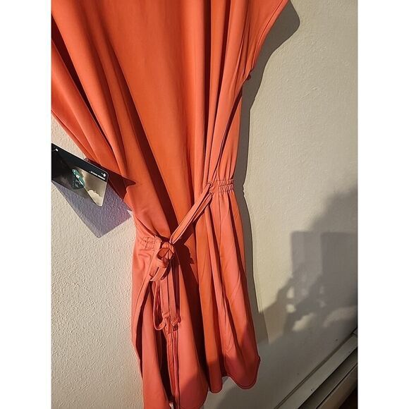 Columbia Womens M Dress Chill River Wrap Coral Knit Omni Freeze Cool Comfort New - Picture 7 of 7